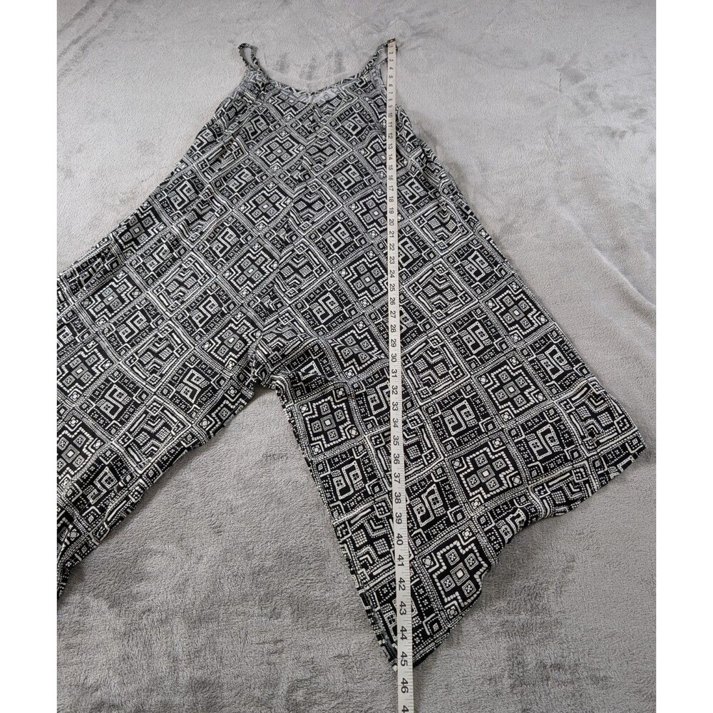 Rue21 Y2K Dress Womens S Black White Geometric Shark Bite Hem Spaghetti Strap - Picture 9 of 9